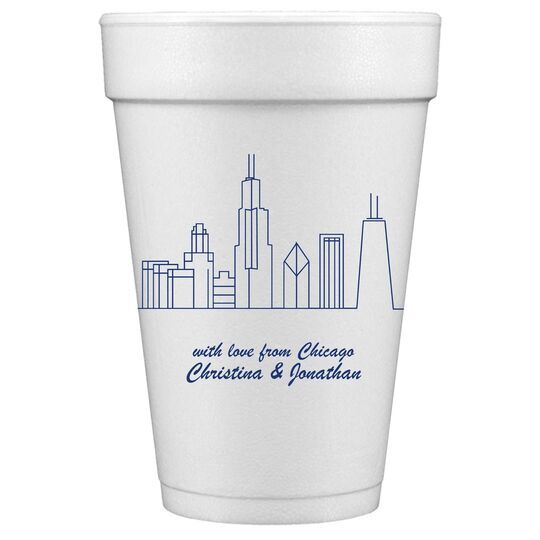 Design Your Own Skyline Styrofoam Cups